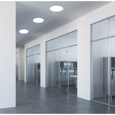 Vstavaný okrúhly LED panel BEALS - 6W, 6500K (studená biela), 14,7 cm, biely