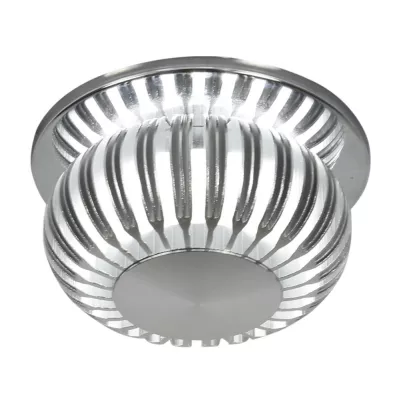 Stropné LED zápustné okrúhle osvetlenie BLAINE - 3W, 6500K (studená biela), 9,2 cm, hliník