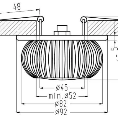 Stropné podhľadové LED osvetlenie BUCKLEY - 3W, RGB, okrúhle, hliník