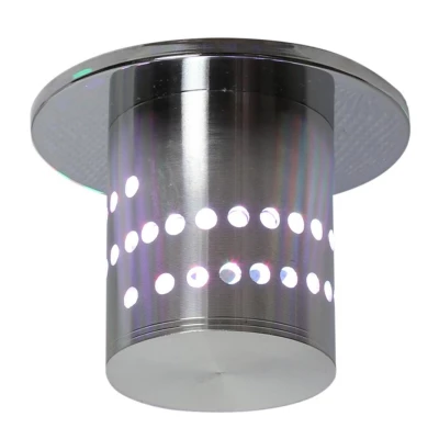 Stropné podhľadové LED svietidlo BURIEN - 3W, RGB, okrúhle, hliník