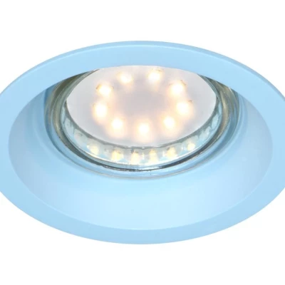 Podhľadové stropné okrúhle osvetlenie CAMAS - 1xGU10, 35W, modré