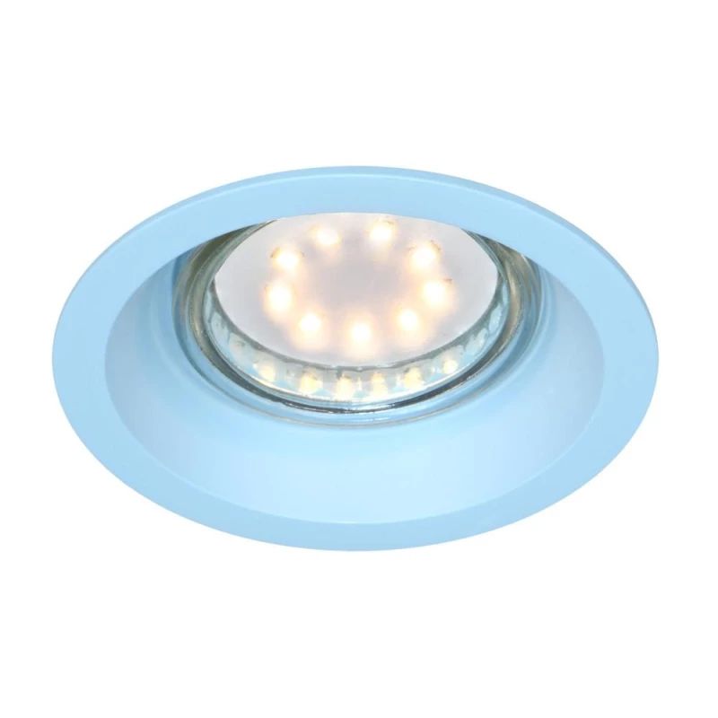 Podhľadové stropné okrúhle osvetlenie CAMAS - 1xGU10, 35W, modré