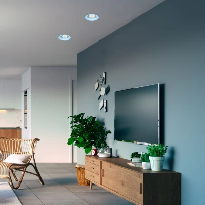 Podhľadové stropné okrúhle osvetlenie CAMAS - 1xGU10, 35W, modré