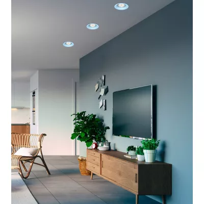 Podhľadové stropné okrúhle osvetlenie CAMAS - 1xGU10, 35W, modré