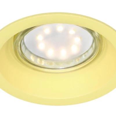 Podhľadové stropné okrúhle osvetlenie CAMAS - 1xGU10, 35W, žlté