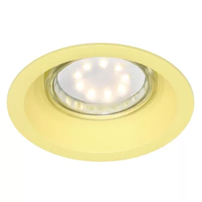 Podhľadové stropné okrúhle osvetlenie CAMAS - 1xGU10, 35W, žlté