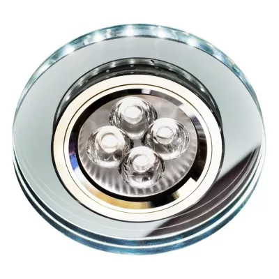 Set 3x stropné LED podhľadové osvetlenie CENTRALIA - 3xGU10, 50W + LED 2,1W, okrúhle, biele svetlo