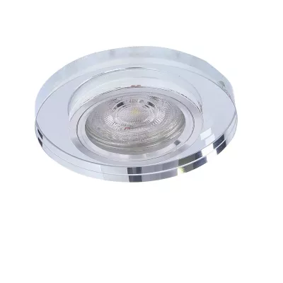 Stropné LED podhľadové osvetlenie CENTRALIA - 1xGU10, 50W + LED 2,1W, okrúhle, biele svetlo