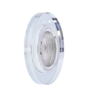 Set 3x stropné LED podhľadové osvetlenie CENTRALIA - 3xGU10, 50W + LED 2,1W, okrúhle, jantárové svetlo
