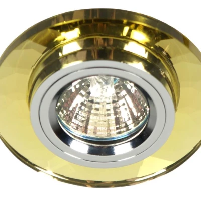 Stropné okrúhle zápustné osvetlenie DUVALL - 1xGU5,3, MR16, 50W, zlaté