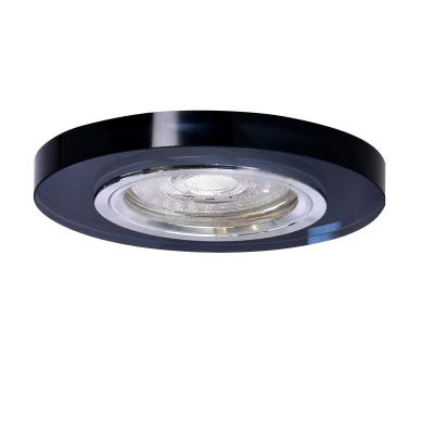 Set 3x stropné podhľadové osvetlenie EVERSON - 3xGU10, 50W, okrúhle, čierny