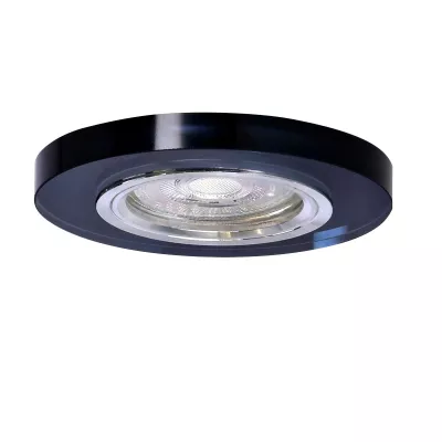 Set 3x stropné podhľadové osvetlenie EVERSON - 3xGU10, 50W, okrúhle, čierny