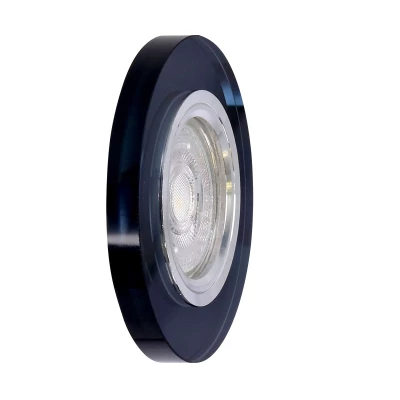 Set 3x stropné podhľadové osvetlenie EVERSON - 3xGU10, 50W, okrúhle, čierny