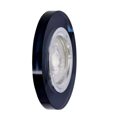 Set 3x stropné podhľadové osvetlenie EVERSON - 3xGU10, 50W, okrúhle, čierny