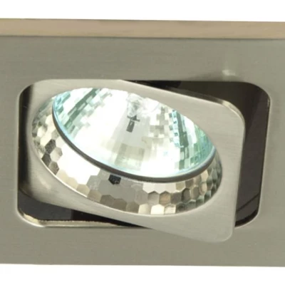 Podhľadové stropné hranaté osvetlenie FAYRA - 1xGU5,3, 50W, strieborné