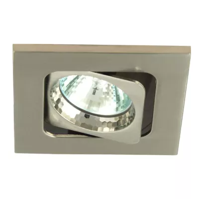 Podhľadové stropné hranaté osvetlenie FAYRA - 1xGU5,3, 50W, strieborné