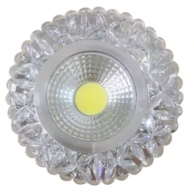 Stropné LED podhľadové svietidlo GALLATIN - 5W, 4200K (denná biela), 10cm, okrúhle, číre