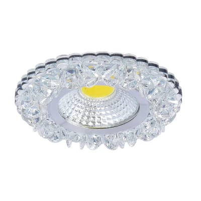 Stropné LED podhľadové svietidlo GALLATIN - 5W, 4200K (denná biela), 10cm, okrúhle, číre