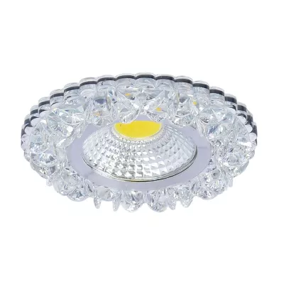 Stropné LED podhľadové svietidlo GALLATIN - 5W, 4200K (denná biela), 10cm, okrúhle, číre