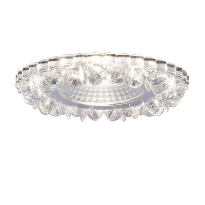 Stropné LED podhľadové svietidlo GALLATIN - 5W, 4200K (denná biela), 10cm, okrúhle, číre