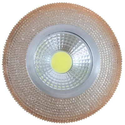 Stropné LED podhľadové osvetlenie GALLATIN - 5W, 4200K (denná biela), 10cm, okrúhle, jantárové
