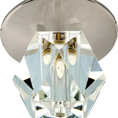 Stropné podhľadové bodové osvetlenie HAINES - 1xG4, 20W, diamant, chrómované