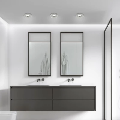 Stropné moderné vstavané svetlo KATKOVIC - 1xGU5,3, MR16, 50W, 9cm, okrúhle, číre