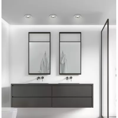 Stropné moderné vstavané svetlo KATKOVIC - 1xGU5,3, MR16, 50W, 9cm, okrúhle, číre