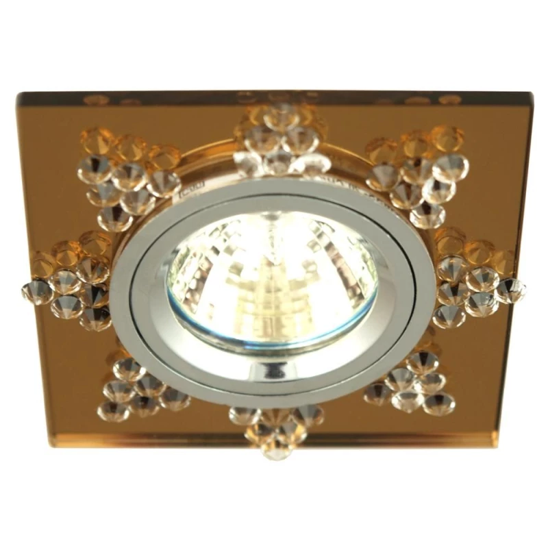 Podhľadové stropné dizajnové osvetlenie LACONNER - 1xGU5,3, MR16, 50W, hranaté, jantárové