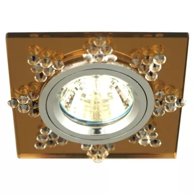 Podhľadové stropné dizajnové osvetlenie LACONNER - 1xGU5,3, MR16, 50W, hranaté, jantárové