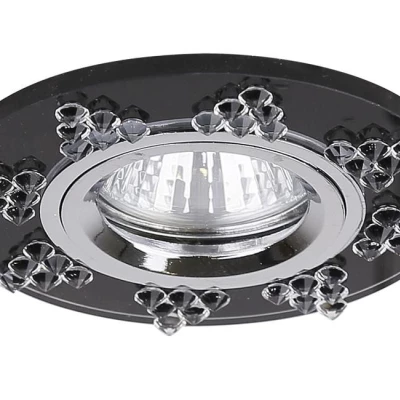 Podhľadové stropné dizajnové osvetlenie LACONNER - 1xGU5,3, MR16, 50W, okrúhle, grafitové
