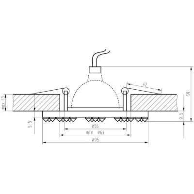 Podhľadové stropné dizajnové osvetlenie LACONNER - 1xGU5,3, MR16, 50W, okrúhle, grafitové