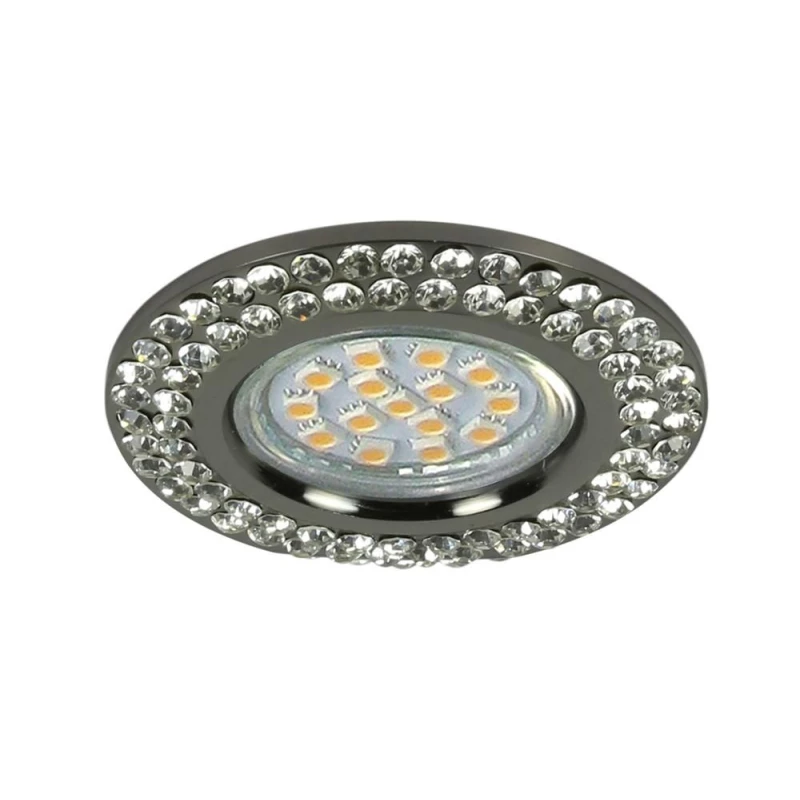Zápustné stropné osvetlenie LOUDON - 1xGU10, 50W, 9cm, okrúhle, čierne