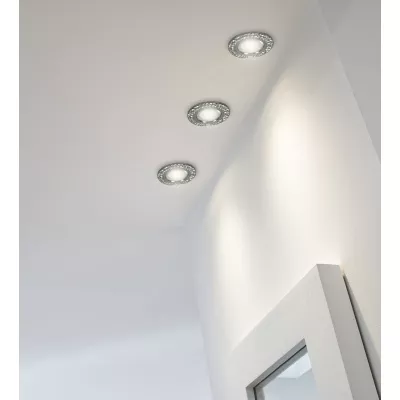 Zápustné stropné osvetlenie LOUDON - 1xGU10, 50W, 9cm, okrúhle, čierne