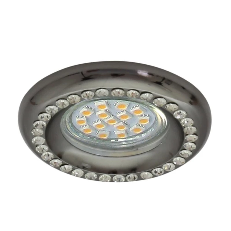 Vstavané okrúhle svietidlo LOUDON - 1xGU10, 50W, 9cm, čierne