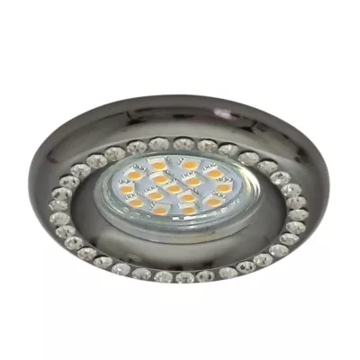 Vstavané okrúhle svietidlo LOUDON - 1xGU10, 50W, 9cm, čierne