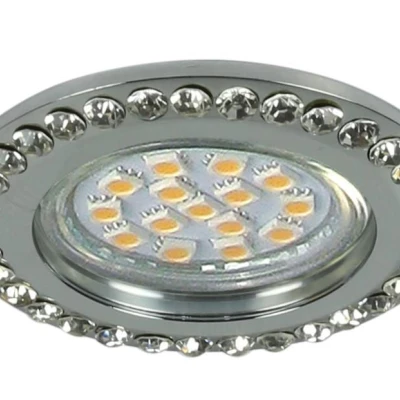 Podhľadové okrúhle osvetlenie LOUDON - 1xGU10, 50W, 8cm, chrómované