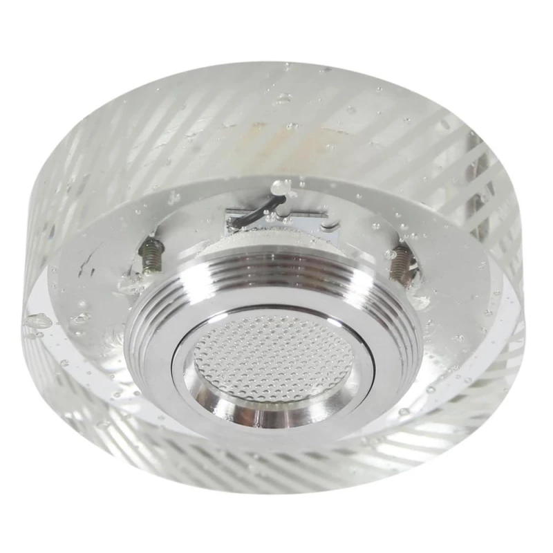 Stropné podhľadové LED svetlo MERCER - 3W, 3000K (teplá biela), okrúhle, číre