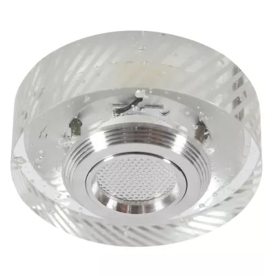 Stropné podhľadové LED svetlo MERCER - 3W, 3000K (teplá biela), okrúhle, číre