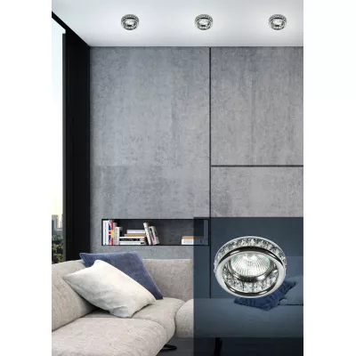 Dizajnové podhľadové osvetlenie NOORVIK - 1xGU10, MR16, 50W, okrúhle, číre