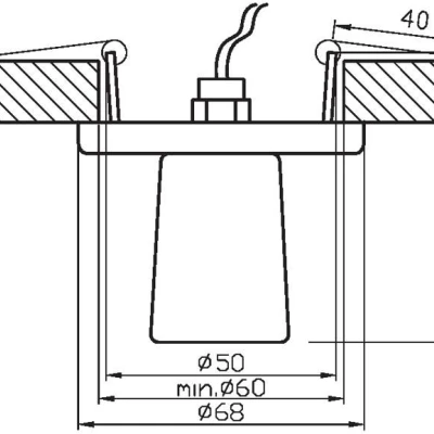 Okrúhle podhľadové svietidlo OLAER - 1xG4, 20W, chrómované / číre