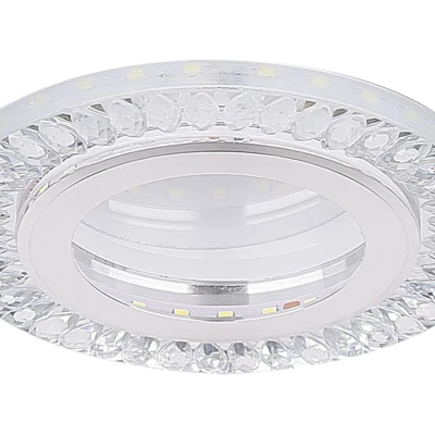 LED stropné vstavané svietidlo REMOTO 2 - 2x5W, 6500K (studená biela), strieborné