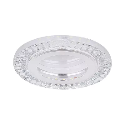 LED stropné vstavané svietidlo REMOTO 2 - 2x5W, 6500K (studená biela), strieborné