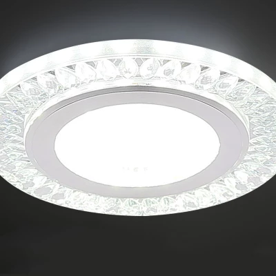 LED stropné vstavané svietidlo REMOTO 2 - 2x5W, 6500K (studená biela), strieborné