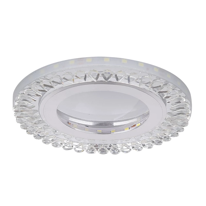 LED stropné vstavané svetlo REMOTO 1 - 2x5W, 6500K (studená biela), strieborné