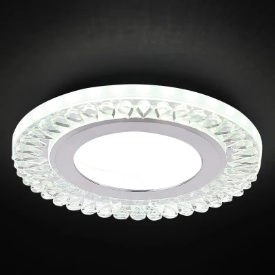 LED stropné vstavané svetlo REMOTO 1 - 2x5W, 6500K (studená biela), strieborné