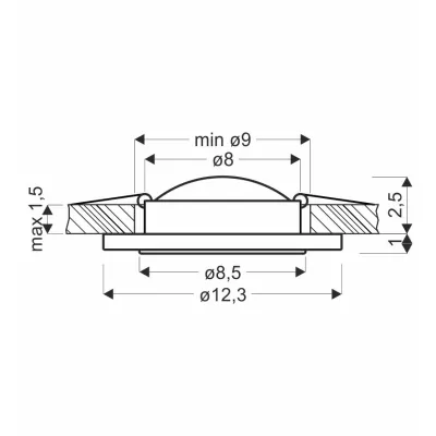 LED stropné vstavané svetlo REMOTO 1 - 2x5W, 6500K (studená biela), strieborné