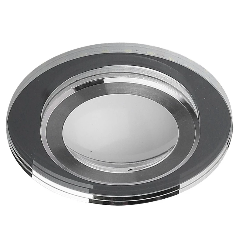 LED stropné vstavané svetlo ROMURE - 2x5W, 4000K (denná biela), strieborné / zrkadlové sklo