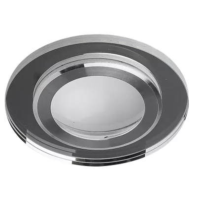 LED stropné vstavané svetlo ROMURE - 2x5W, 4000K (denná biela), strieborné / zrkadlové sklo
