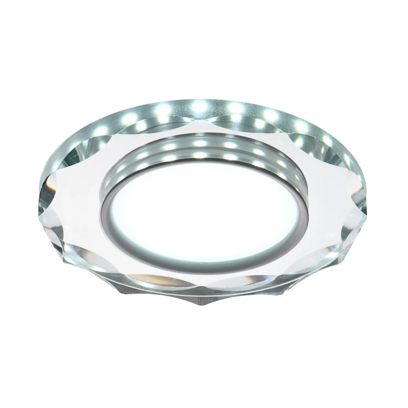 LED stropné zápustné svietidlo ROSSAE - 8W, 6500K (studená biela), 11cm, biele / číre
